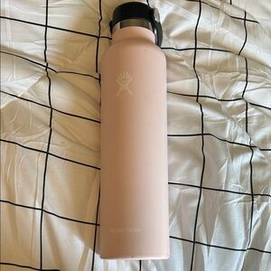 Hydro Flask Tall Blush Pink Stainless Bottle with Black Lid